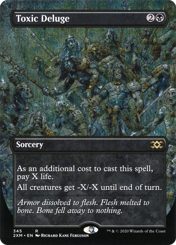 Toxic Deluge (Borderless) (345) [Double Masters] foil - Deck Out Gaming