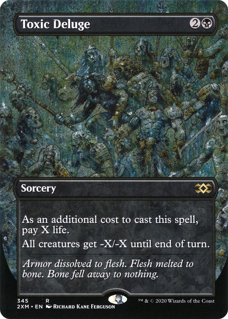 Toxic Deluge (Borderless) (345) [Double Masters] foil - Deck Out Gaming