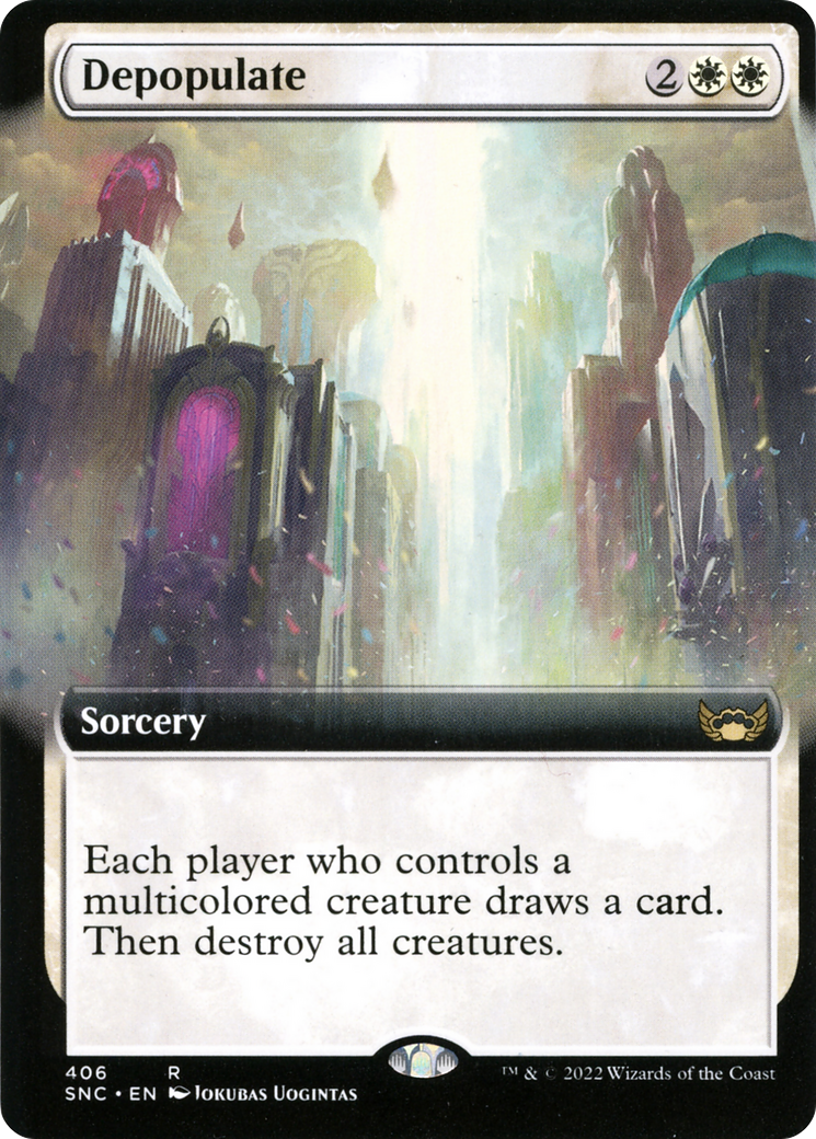 Depopulate (Extended Art) (406) [Streets of New Capenna] - Deck Out Gaming