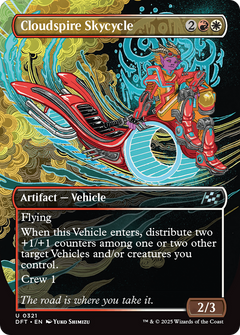 Cloudspire Skycycle (Borderless) (321) [Aetherdrift] foil - Deck Out Gaming