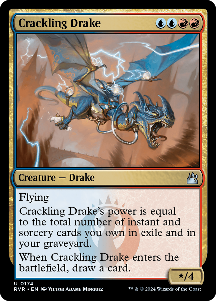 Crackling Drake (174) [Ravnica Remastered] - Deck Out Gaming