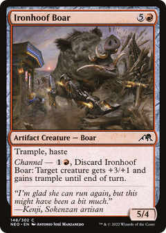 Ironhoof Boar (148) [Kamigawa: Neon Dynasty] foil - Deck Out Gaming