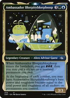 Ambassador Blorpityblorpboop (Showcase) (254) [Unfinity] - Deck Out Gaming