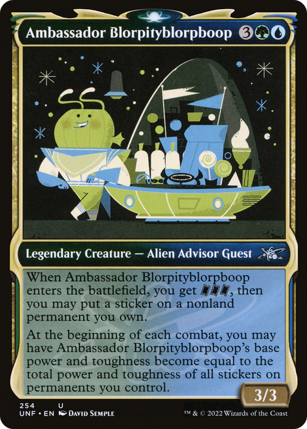 Ambassador Blorpityblorpboop (Showcase) (254) [Unfinity] foil - Deck Out Gaming