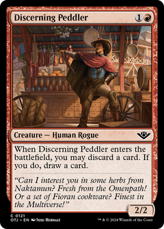 Discerning Peddler (121) [Outlaws of Thunder Junction] - Deck Out Gaming