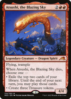 Atsushi, the Blazing Sky (134) [Kamigawa: Neon Dynasty] - Deck Out Gaming