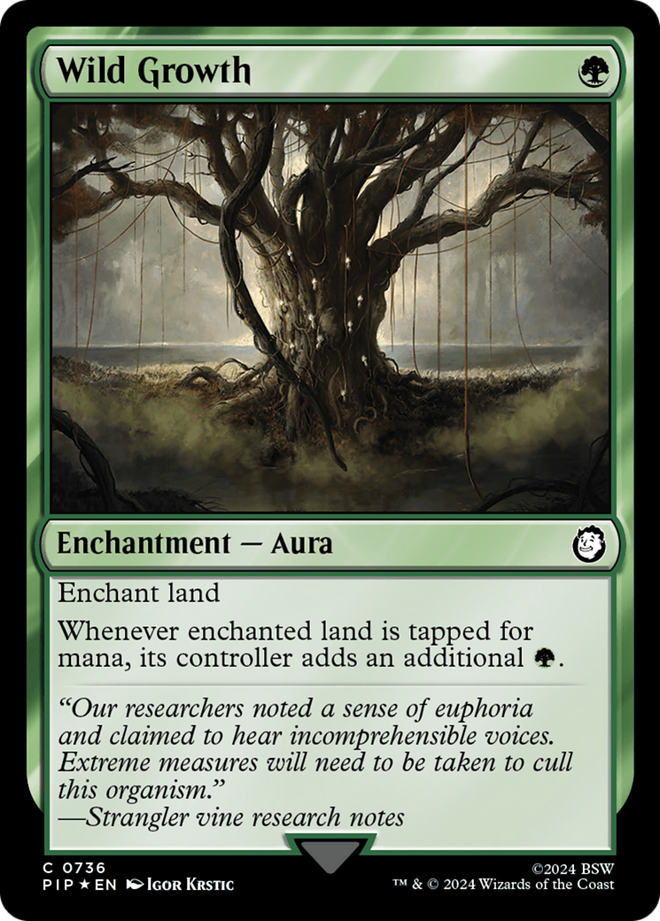 Wild Growth (Surge Foil) (736) [Fallout] foil - Deck Out Gaming