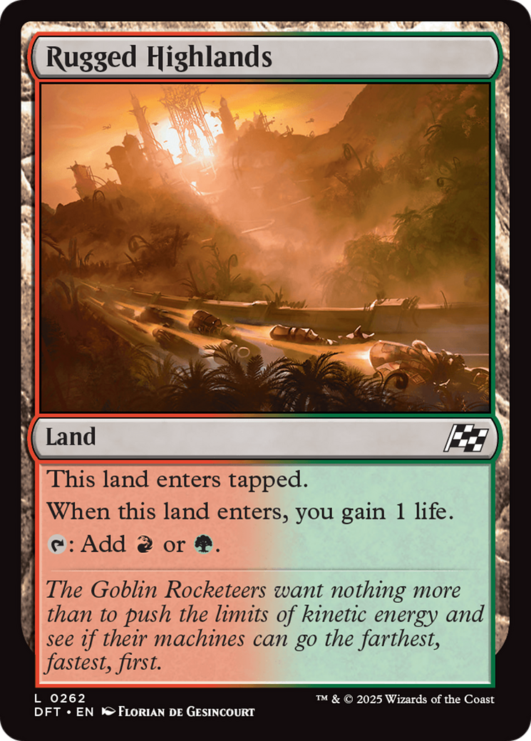 Rugged Highlands (262) [Aetherdrift] foil - Deck Out Gaming