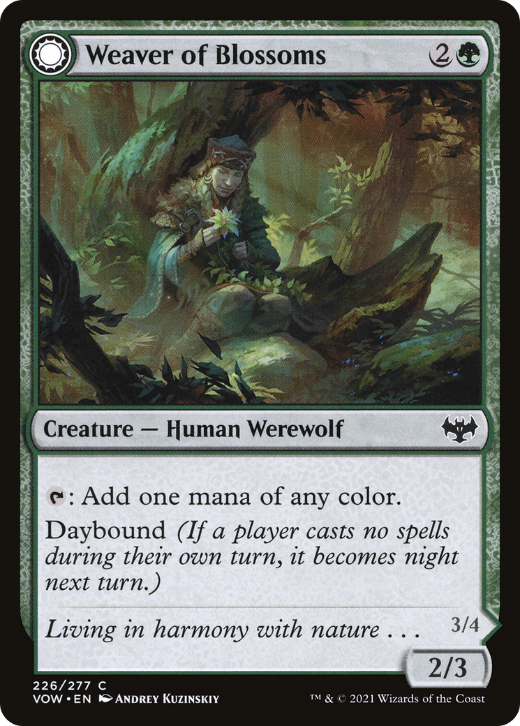 Weaver of Blossoms // Blossom-Clad Werewolf (226) [Innistrad: Crimson Vow] - Deck Out Gaming