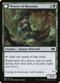 Weaver of Blossoms // Blossom-Clad Werewolf (226) [Innistrad: Crimson Vow] foil - Deck Out Gaming