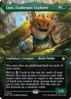 Loot, Exuberant Explorer (Borderless) (336) [Foundations] foil - Deck Out Gaming