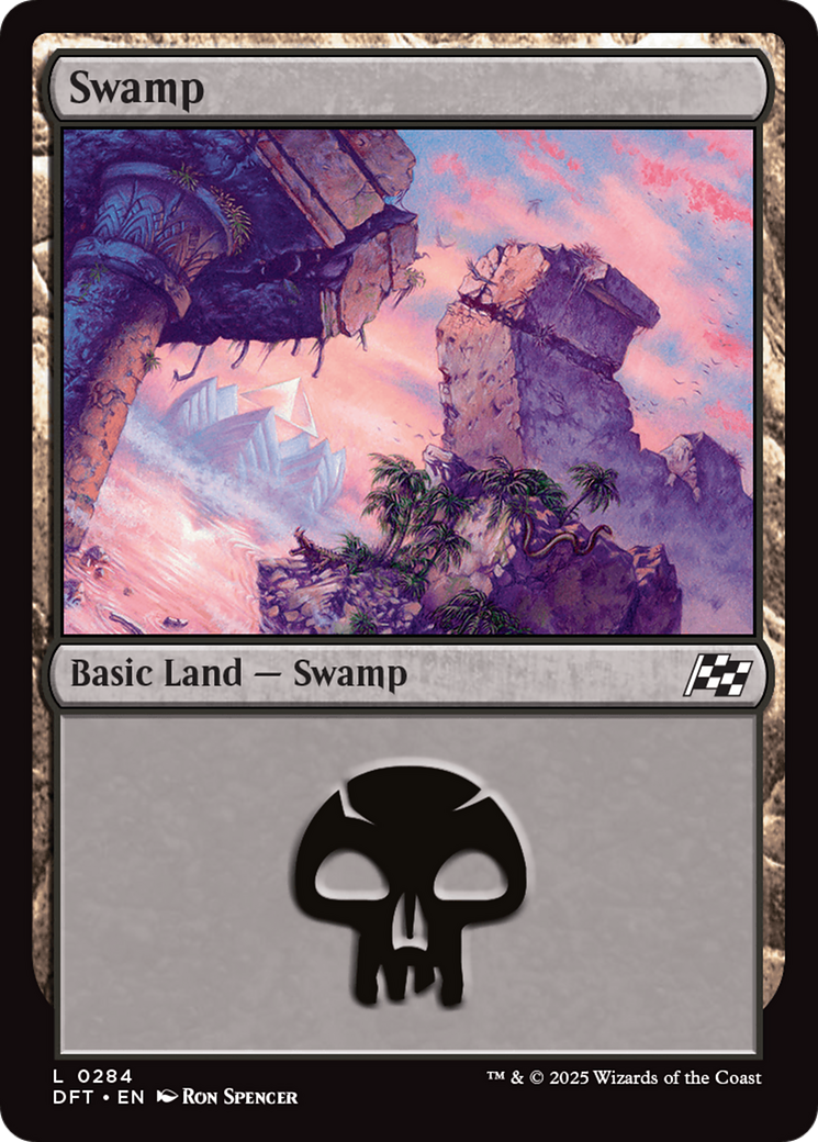 Swamp (0284) (284) [Aetherdrift] foil - Deck Out Gaming