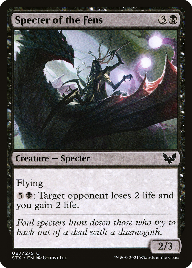 Specter of the Fens (87) [Strixhaven: School of Mages] foil - Deck Out Gaming