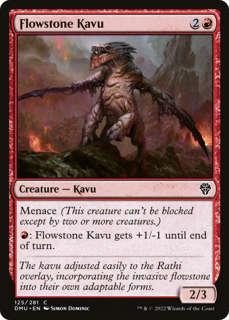 Flowstone Kavu (125) [Dominaria United] foil - Deck Out Gaming