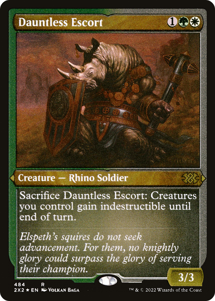 Dauntless Escort (Foil Etched) (484) [Double Masters 2022] foil - Deck Out Gaming
