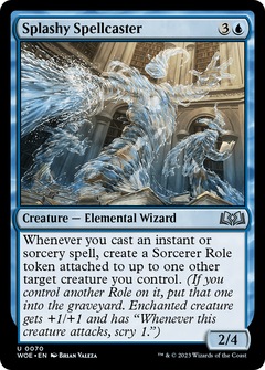 Splashy Spellcaster (70) [Wilds of Eldraine] foil - Deck Out Gaming
