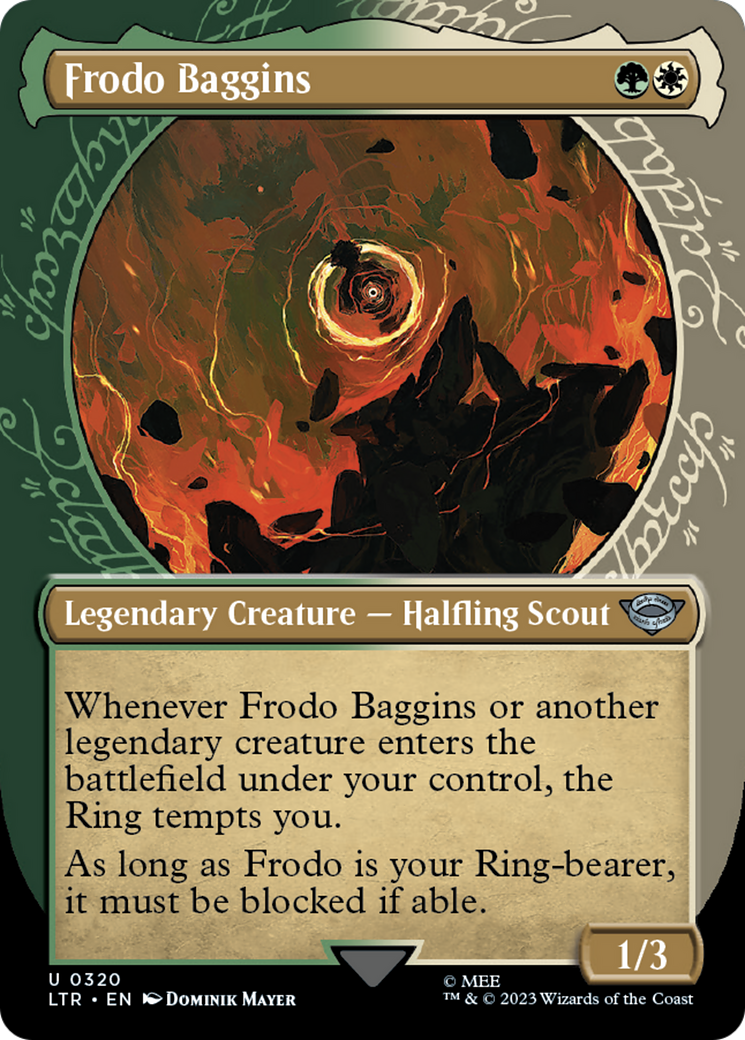 Frodo Baggins (Showcase) (320) [The Lord of the Rings: Tales of Middle-earth] foil - Deck Out Gaming