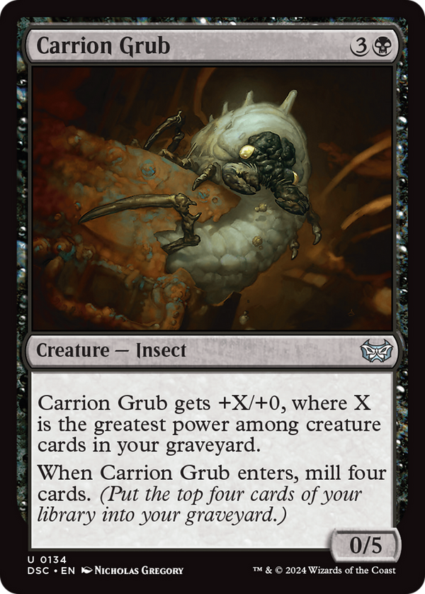 Carrion Grub (134) [Duskmourn: House of Horror Commander] - Deck Out Gaming