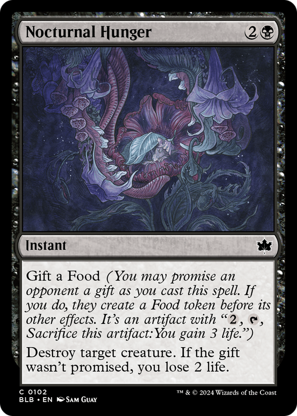 Nocturnal Hunger (102) [Bloomburrow] foil - Deck Out Gaming