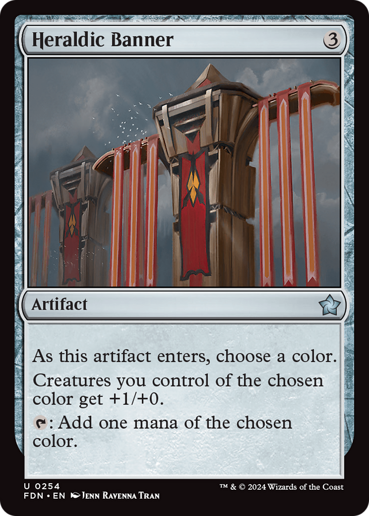 Heraldic Banner (254) [Foundations] foil - Deck Out Gaming