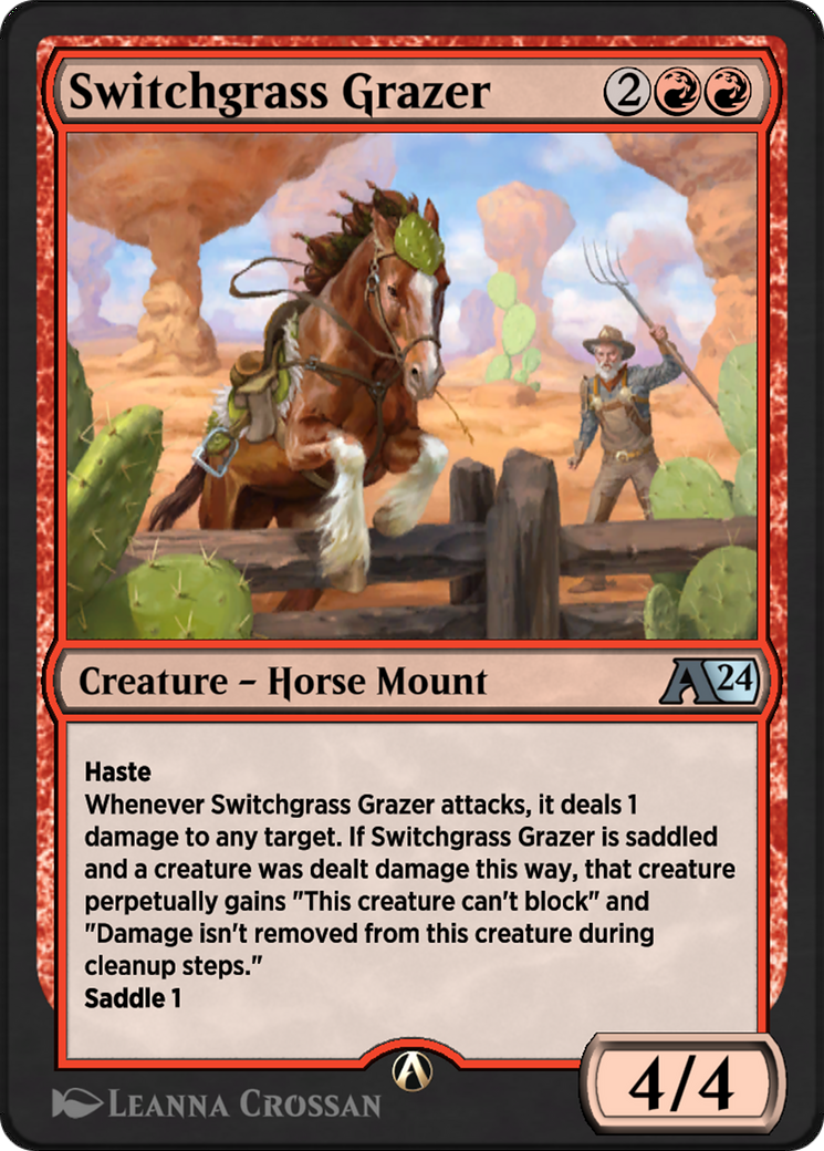 Switchgrass Grazer (14) [Alchemy: Outlaws of Thunder Junction] - Deck Out Gaming