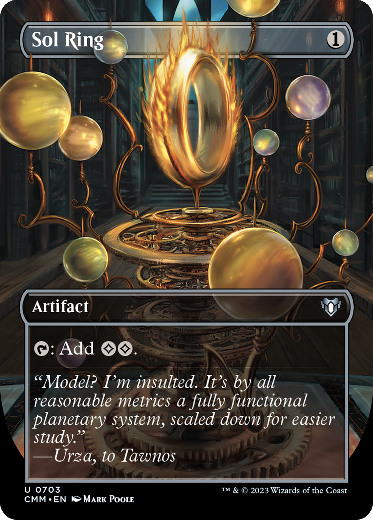 Sol Ring (Borderless) (703) [Commander Masters] foil - Deck Out Gaming