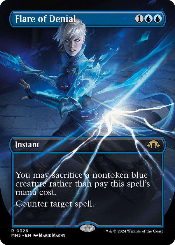 Flare of Denial (Borderless) (326) [Modern Horizons 3] - Deck Out Gaming