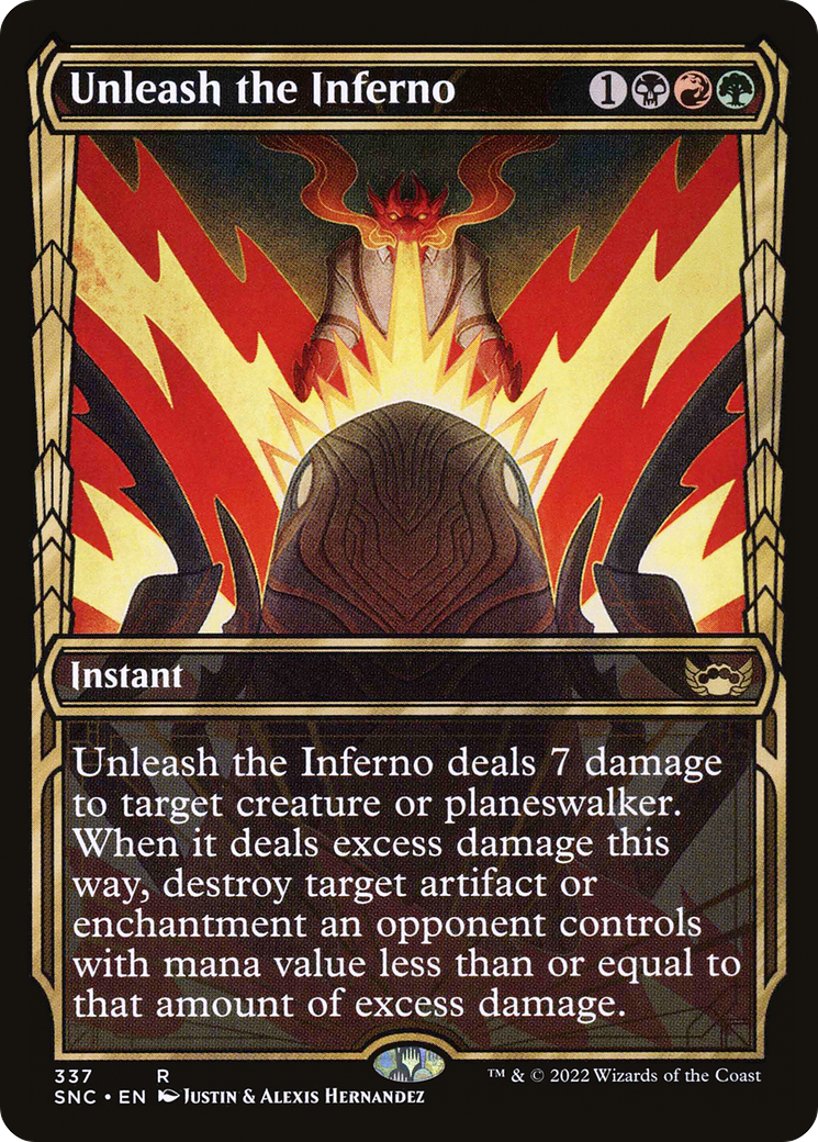 Unleash the Inferno (Showcase) (337) [Streets of New Capenna] foil - Deck Out Gaming