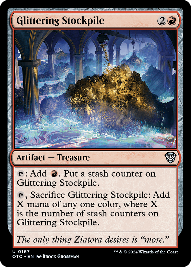 Glittering Stockpile (167) [Outlaws of Thunder Junction Commander] - Deck Out Gaming