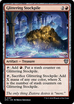 Glittering Stockpile (167) [Outlaws of Thunder Junction Commander] - Deck Out Gaming