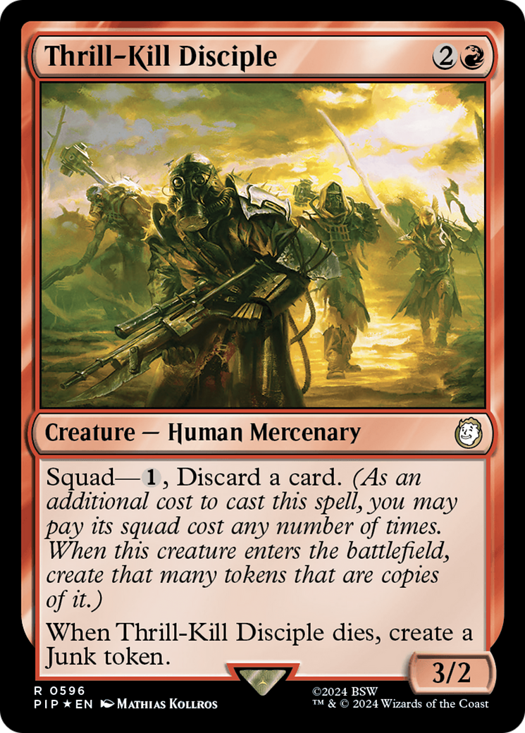 Thrill-Kill Disciple (Surge Foil) (596) [Fallout] foil - Deck Out Gaming