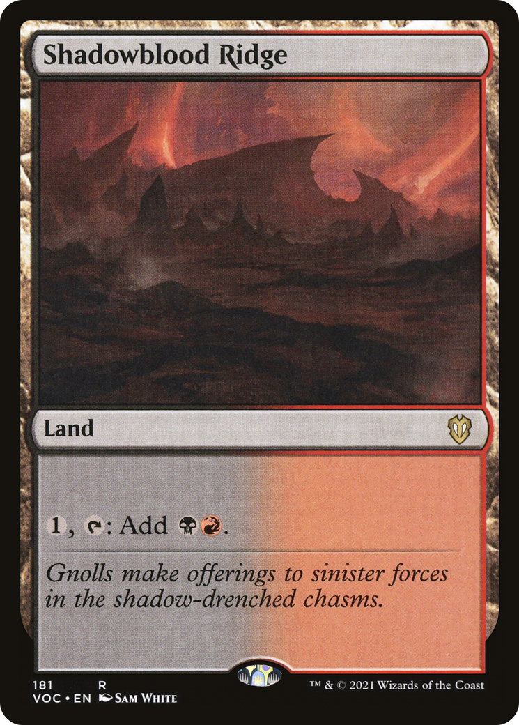 Shadowblood Ridge (181) [Commander: Innistrad: Crimson Vow] - Deck Out Gaming