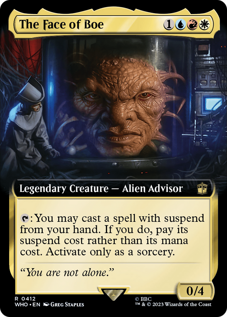 The Face of Boe (Extended Art) (412) [Doctor Who] foil - Deck Out Gaming