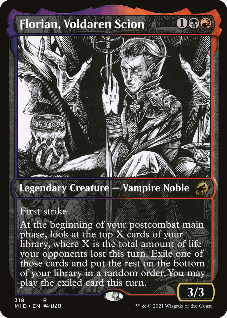 Florian, Voldaren Scion (318) [Innistrad: Midnight Hunt] foil - Deck Out Gaming
