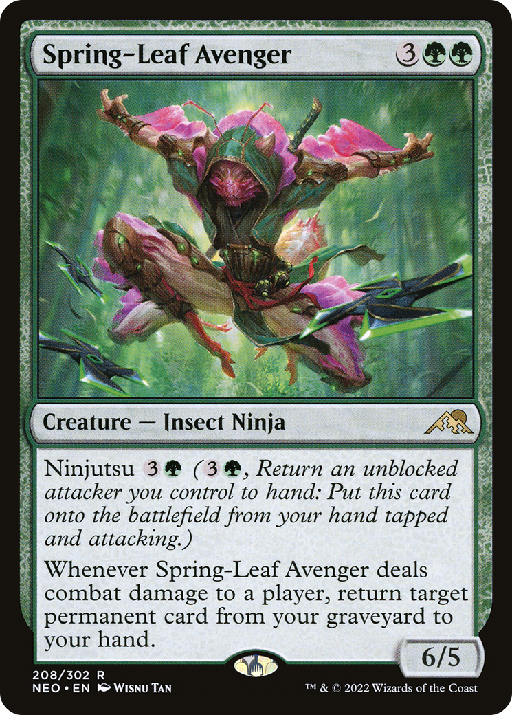 Spring-Leaf Avenger (208) [Kamigawa: Neon Dynasty] foil - Deck Out Gaming