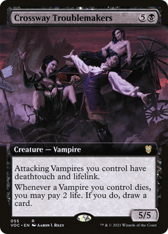 Crossway Troublemakers (Extended Art) (55) [Commander: Innistrad: Crimson Vow] - Deck Out Gaming