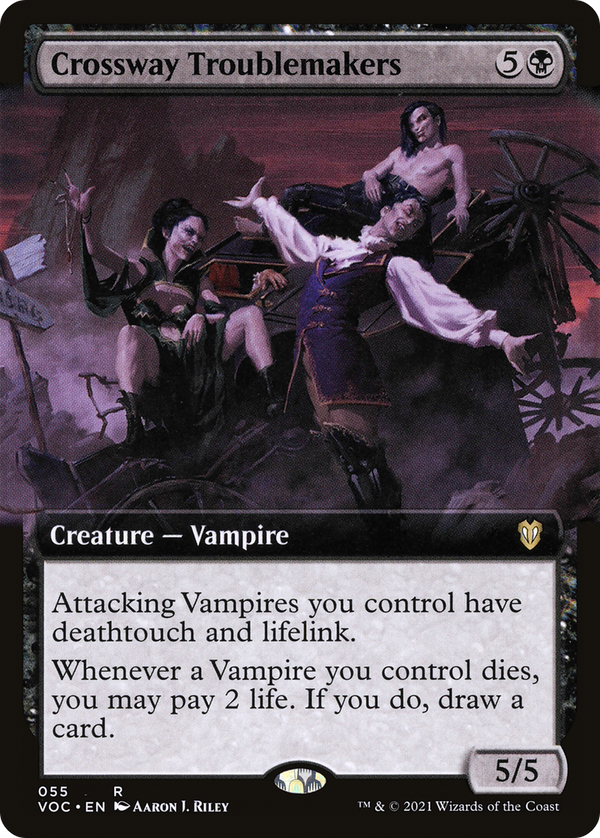 Crossway Troublemakers (Extended Art) (55) [Commander: Innistrad: Crimson Vow] - Deck Out Gaming