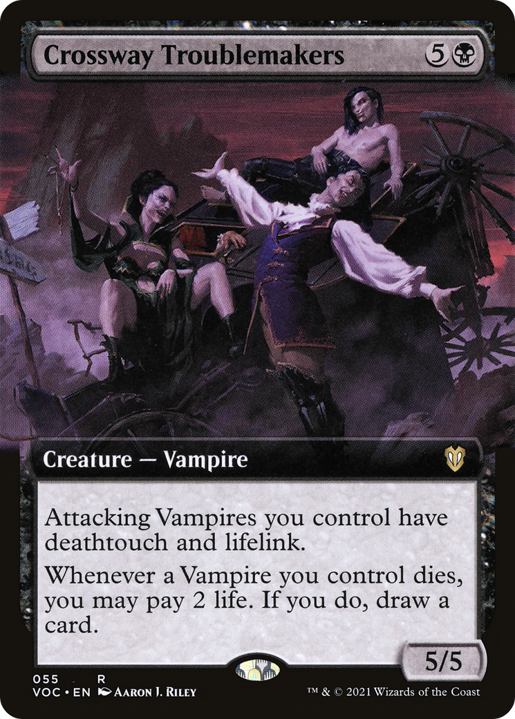 Crossway Troublemakers (Extended Art) (55) [Commander: Innistrad: Crimson Vow] - Deck Out Gaming
