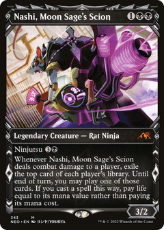Nashi, Moon Sage's Scion (Showcase) (343) [Kamigawa: Neon Dynasty] foil - Deck Out Gaming