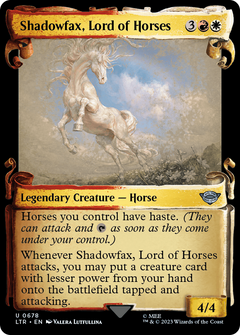 Shadowfax, Lord of Horses (Showcase Scrolls) (678) [The Lord of the Rings: Tales of Middle-earth] - Deck Out Gaming