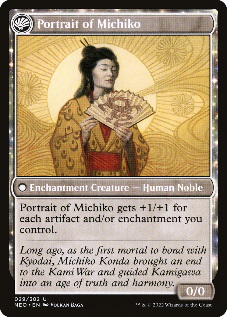 Michiko's Reign of Truth (29) [Kamigawa: Neon Dynasty] foil - Deck Out Gaming