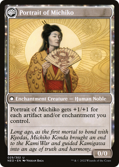 Michiko's Reign of Truth (29) [Kamigawa: Neon Dynasty] foil - Deck Out Gaming