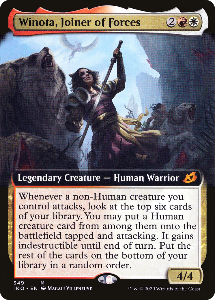 Winota, Joiner of Forces (Extended Art) (349) [Ikoria: Lair of Behemoths] - Deck Out Gaming