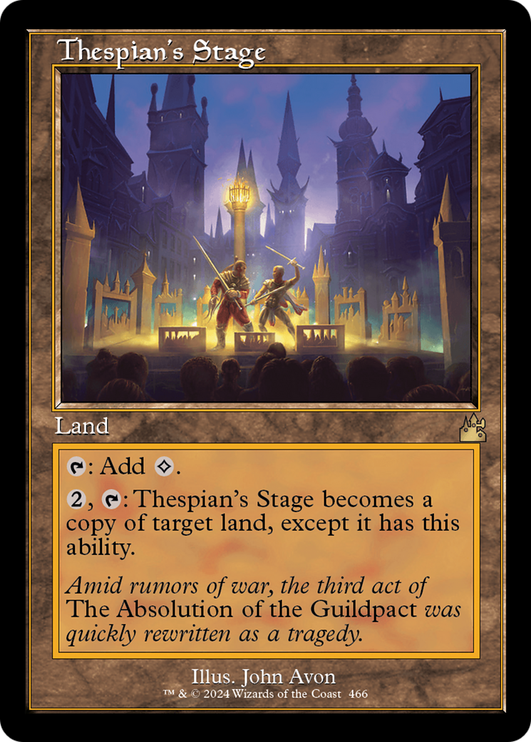 Thespian's Stage (Retro Frame) (466) [Ravnica Remastered] - Deck Out Gaming