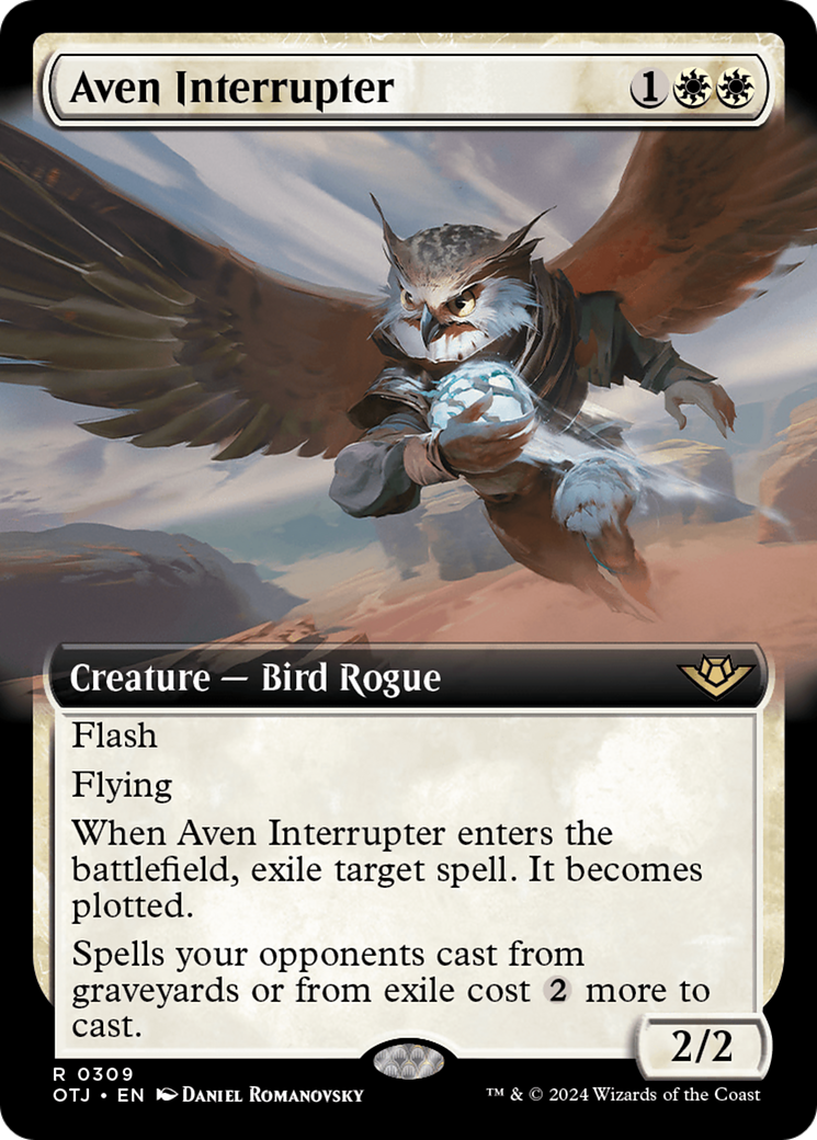 Aven Interrupter (Extended Art) (309) [Outlaws of Thunder Junction] - Deck Out Gaming