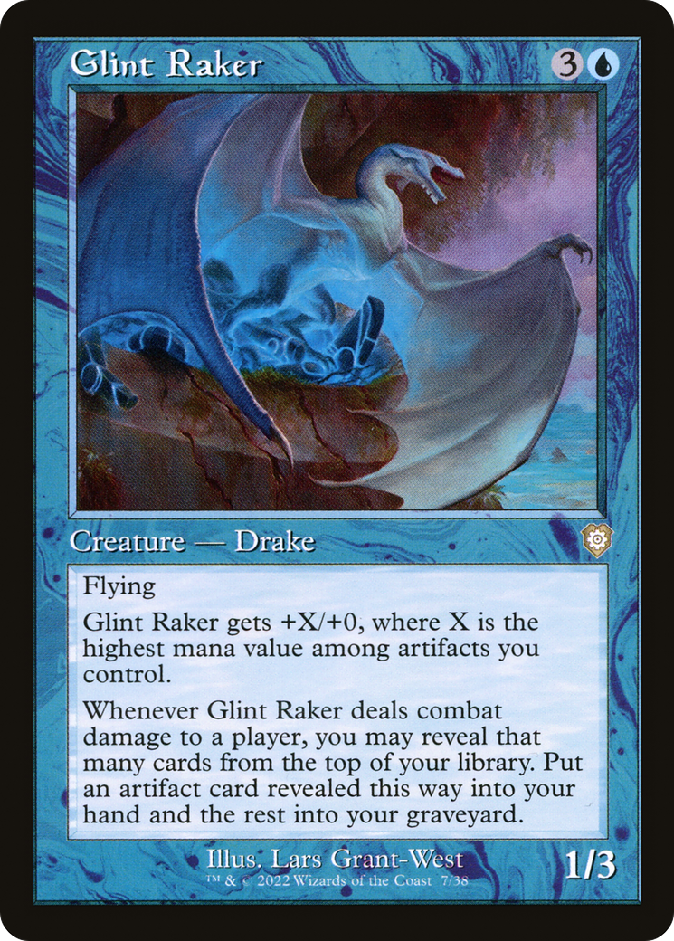 Glint Raker (Retro Frame) (7) [Commander: The Brothers' War] - Deck Out Gaming