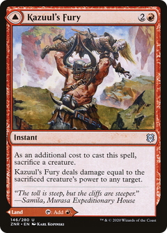 Kazuul's Fury // Kazuul's Cliffs (146) [Zendikar Rising] foil - Deck Out Gaming