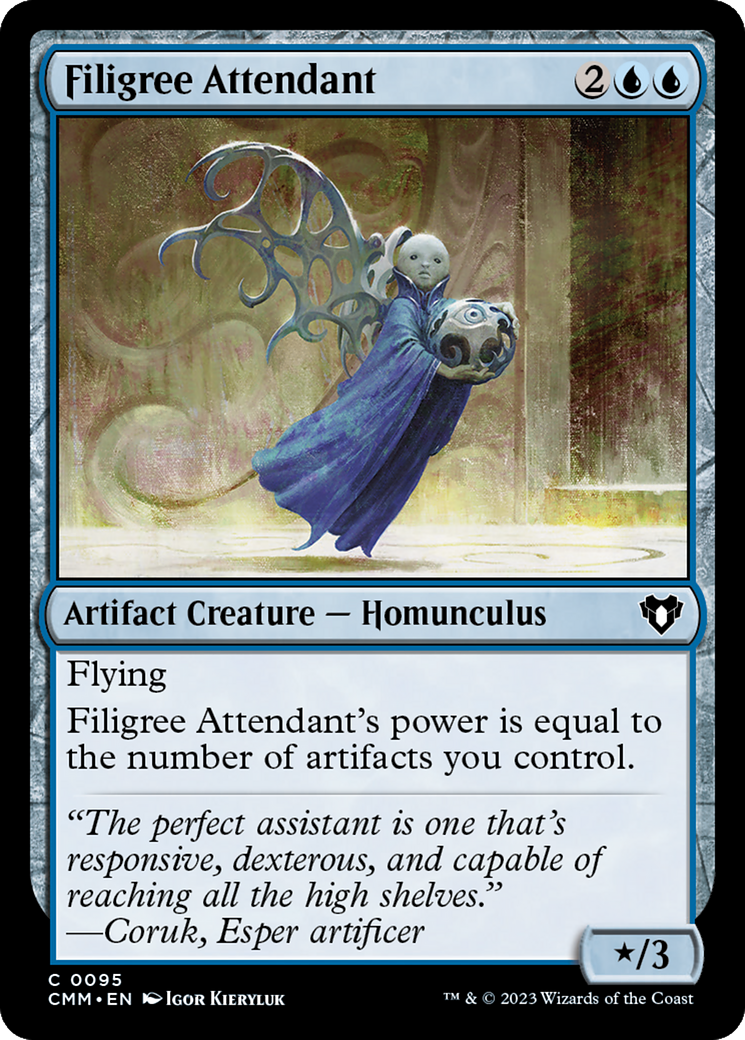 Filigree Attendant (95) [Commander Masters] foil - Deck Out Gaming
