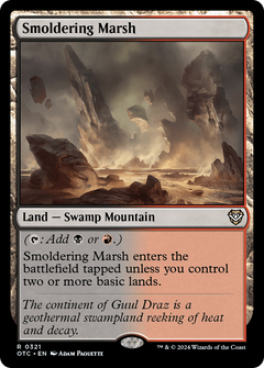 Smoldering Marsh (321) [Outlaws of Thunder Junction Commander] - Deck Out Gaming