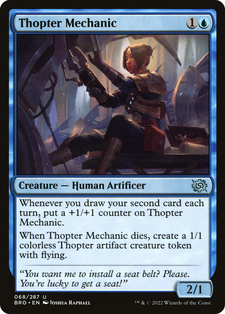Thopter Mechanic (68) [The Brothers' War] foil - Deck Out Gaming